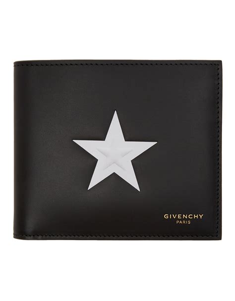 givenchy black star wallet